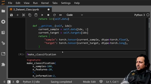 3. The dataset class in PyTorch смотреть онлайн