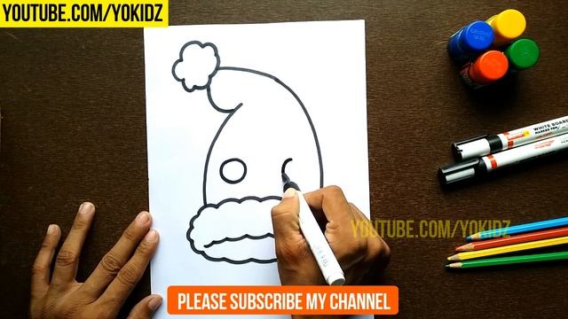 HOW TO DRAW SANTA HAT EASY смотреть онлайн