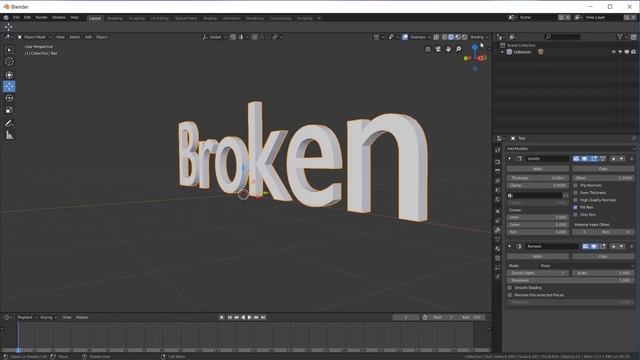 Blender - Quick Text Topology Fix смотреть онлайн