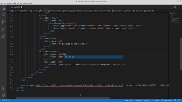 CSS - Bootstrap - Página de Login - Ajustar Botões no Grid смотреть онлайн