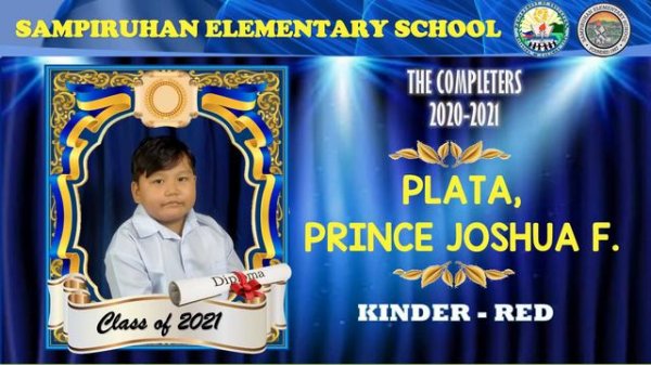 Sampiruhan Elementary School Kinder MOVING UP 2020-2021