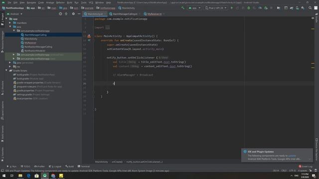 สอน Android Studio เบื้องต้น ด้วย Kotlin | เขียนแอพ #14.2 สร้างแจ้งเตือน + ตั้งเวลา смотреть онлайн