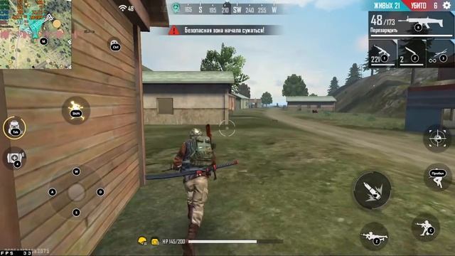 Тест Free Fire на эмуляторе BlueStacks смотреть онлайн
