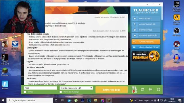 Minecraft 1.17 Erro ao abrir como Resolver 2021 смотреть онлайн
