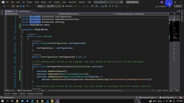 ASP .NET Core | Database Connection | Entity Framework Core | Code First | MSSQL смотреть онлайн