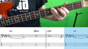 Chris Rea - On The Beach (long version; Bass cover with tabs)