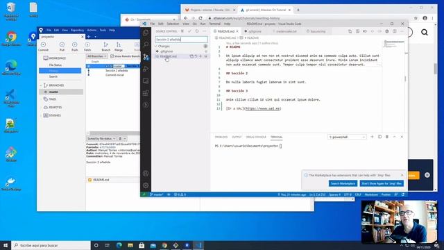 Git. 12-Modificar el texto del último commit (amend) смотреть онлайн