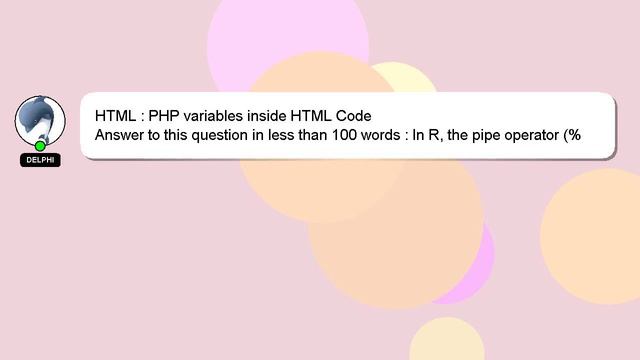 HTML : PHP variables inside HTML Code смотреть онлайн