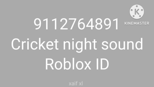 Cricket Night Sound Effect. (Roblox ID)