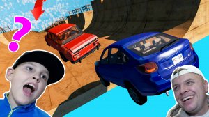 КТО ВЫЖИВЕТ на МЕГА Рампе в BeamNg Drive?