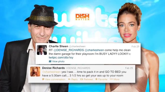 Dish Nation - Charlie Sheen and Denise Richards Fight on Twitter смотреть онлайн