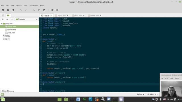 Creating simple blog with Python, Flask, Sqlite3 and Bootstrap смотреть онлайн