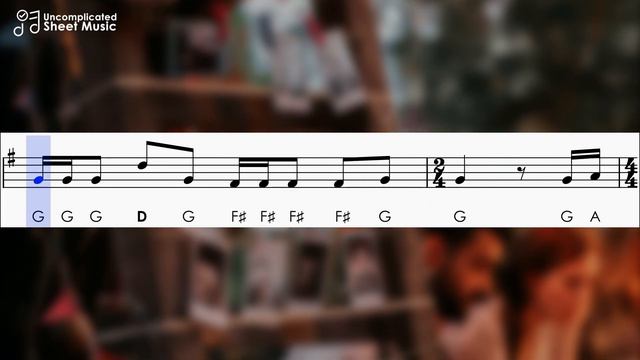 Memories - Maroon 5 | Sheet Music with Easy Notes for Recorder, Violin Beginners Tutorial смотреть онлайн