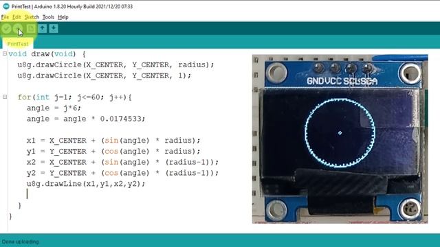 Lets Make Analog Clock Arduino - OLED Clock - Arduino Programming Tutorial смотреть онлайн