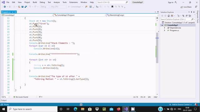 Convert Stack to String in C# смотреть онлайн