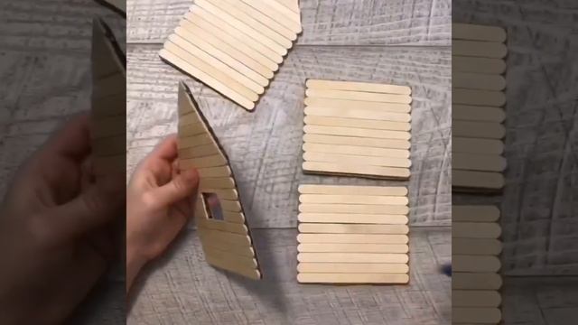 зимний домик на стиле МК??мастеркласс#поделка #мастеркласснаканале. смотреть онлайн