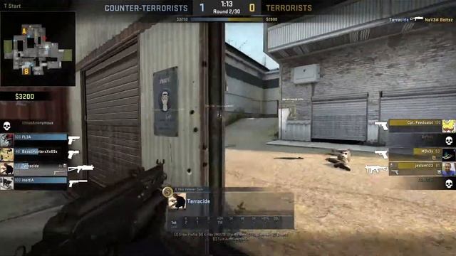CS:GO - Terracide - Cache ACE Round 2 CT (2016-07-13) смотреть онлайн