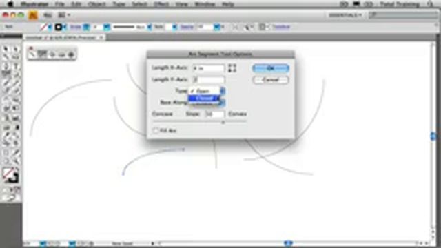 TUTORIAL ADOBE ILLUSTRATOR CS4 #2 : 4 Drawing Lines, Arcs & Grids смотреть онлайн
