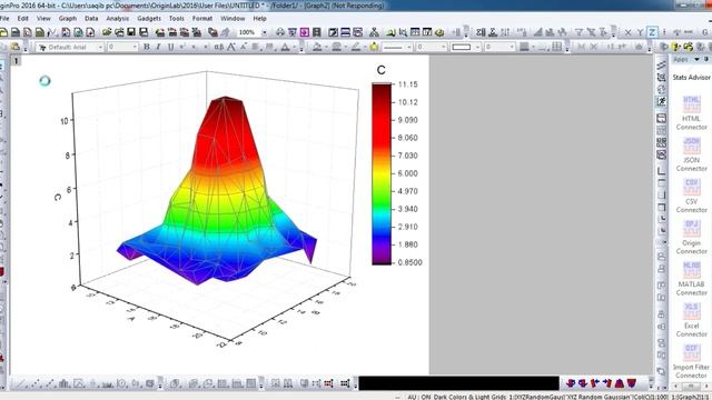 how to make 3D Surface plot in origin in one minute| simplest method|origin 2020 смотреть онлайн