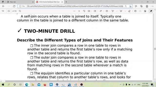 tóm tắt chương 8, OCA Oracle Database SQL Exam Guide Exam 1Z0-071 смотреть онлайн