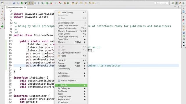 Observer Design Pattern смотреть онлайн
