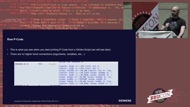 03 - BruCON 0x0D - Automating Binary Analysis with Ghidra's P-Code - Gergely Revay смотреть онлайн