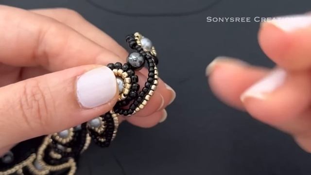 Lovesome Necklace || DIY Beaded Necklace || Herringbone Stitch Necklace
