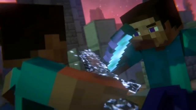 Битва херобрина и Стива в HD качестве