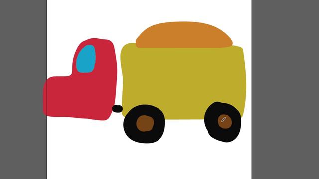 Рисование грузовика детям часть 21 смотреть онлайн