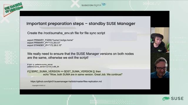 SUSE Manager HA - disaster recovery using Postgres streaming replication смотреть онлайн
