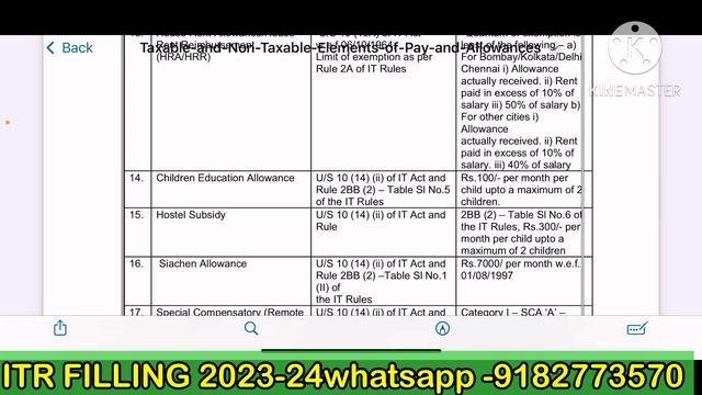 Army Person itr filling 2023-24 all exempt allowance risk and hardship allowance exempt смотреть онлайн