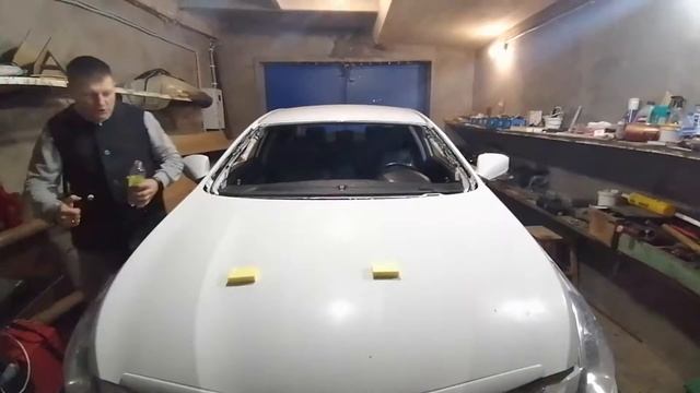 Производим подготовку и замену лобовых стекол на автомобиле Хендай Соната! смотреть онлайн