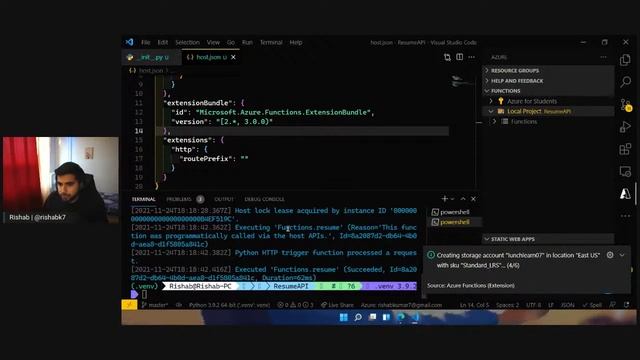 Resume API with Azure Functions смотреть онлайн