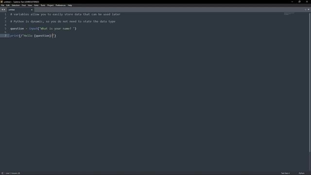 Python Tutorial For Beginners Part 2 - Variables and the input() Function смотреть онлайн