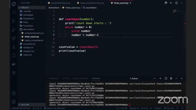 Python - Lazy Iterators , List Comprehension, Generators смотреть онлайн