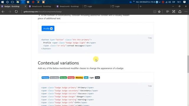BADGE Y BREADCRUMB смотреть онлайн