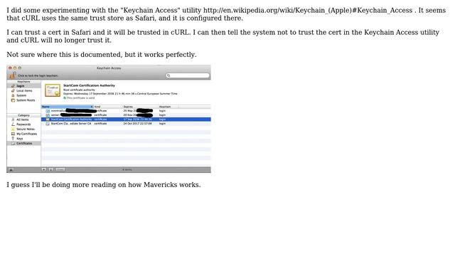 Apple: CA storage for cURL on Mavericks (3 Solutions!!) смотреть онлайн