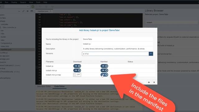 (SAP/Open) SAP Web IDE Library Manager смотреть онлайн