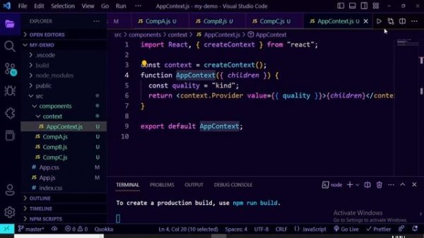 useContext hook in React Js | Context API in React Js | React js Tutorial #2023 |