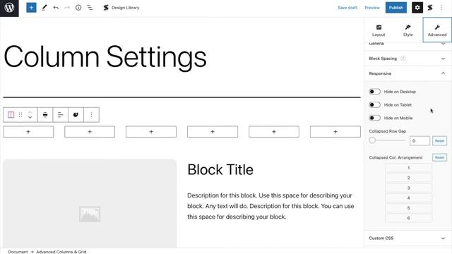 Column Settings & Responsive Columns смотреть онлайн