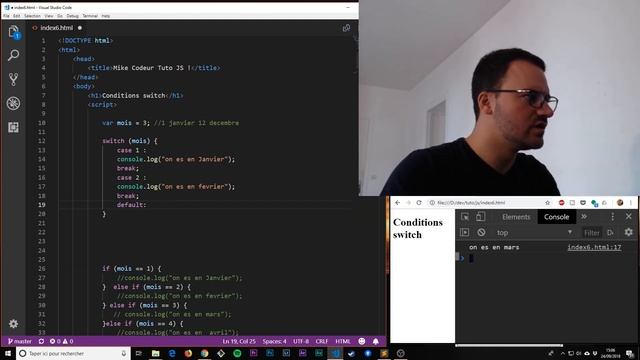 JAVASCRIPT : LES SWITCH CASE смотреть онлайн