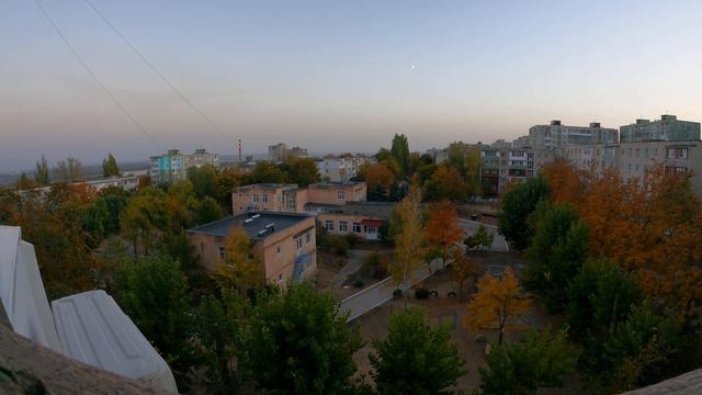 вечерний таймлапс (ускорение времени) скорость 15x Gopro 9 4К смотреть онлайн