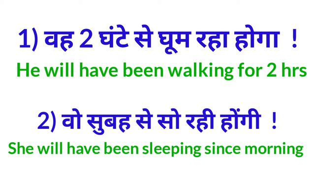 Future Perfect Continuous Tense| Will Have Been का Use|Hindi to English Translation|English Grammar смотреть онлайн