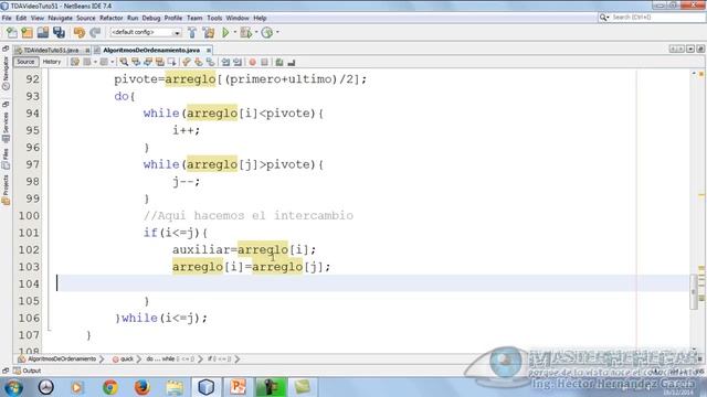 55 - Algoritmo de Ordenamiento Quick, Implementación (EDDJava) смотреть онлайн