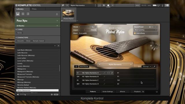 PICKED NYLON - Presets & Beat - SESSION GUITARIST Native Instruments Plugin Demo смотреть онлайн