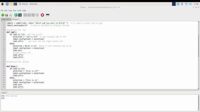 Making GUI using TkInker || Raspberry Pi || Task 5.2C - Led_Blink смотреть онлайн