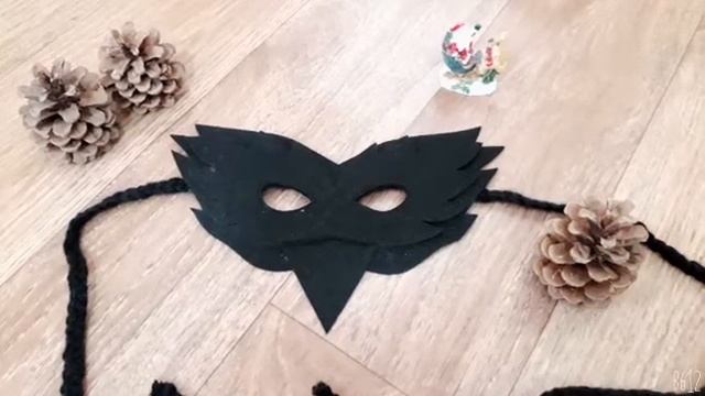 Маска ВОРОНЫ из фетра смотреть онлайн