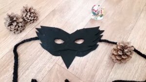 Маска ВОРОНЫ из фетра