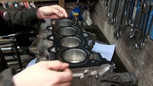 Сборка двигателя Hyundai / Kia 1.6 G4FC