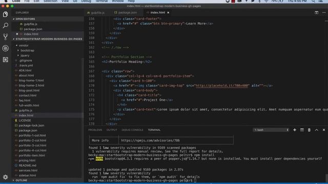 Working with Bootstrap Templates смотреть онлайн